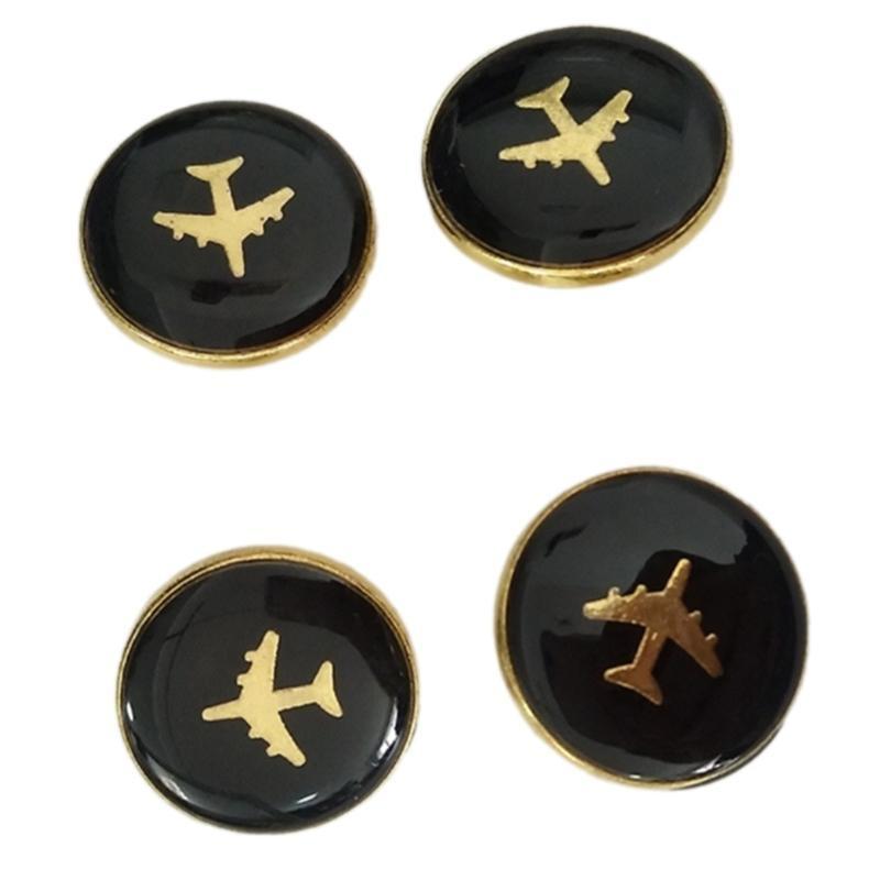 4 Pcs Alloy Buttons Jackets Pants Buttons Sewing Buttons Uniform Buttons
