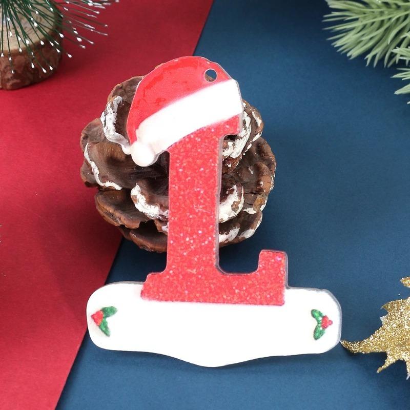 1Pcs 26 Christmas Letter Decor Xmas Tree Decoration 3D Hanging Pendant Party Home Room Ornament Navidad New Year 2026 Gifts