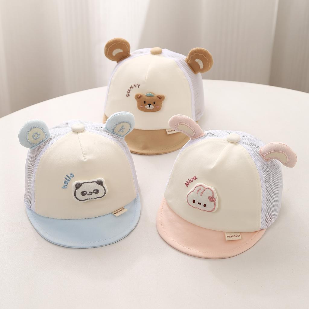 Summer Baby Breathable Mesh Baseball Cap Thin Sun Protection Visor Hat For Newborn Infant Boys And Girls
