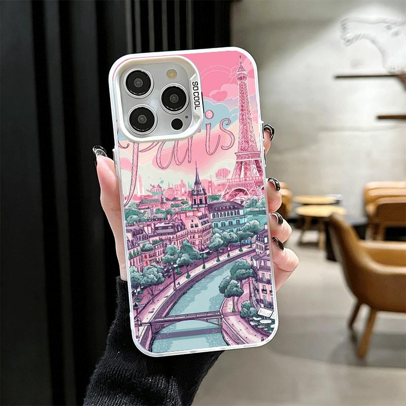 France Eiffel Tower Paris Shockproof Phone Case for iPhone 17 Air 16 16E 15 Pro Max 14 Plus 13 Mini 12 Back Cover Anti Fall Fund