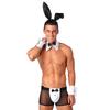 Mens Rabbit Ears See Through Boxer Briefs Underwear Set Halloween Costume