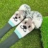 Soft and Durable Golf Club Headcover Schnauzer Designed Golf Knitted Sock Covers  for Driver
