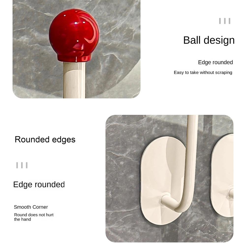 New Reusable Suction Cup Hooks Punch Free Wall Hook Shower Hooks Traceless Rotating Suction Cup Hook Bathroom