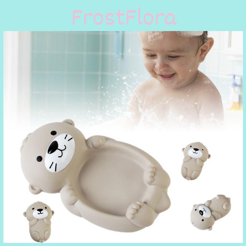 Entzückendes schwimmendes Otter-Badespielzeug-Set für Babys mit weichem Gummimaterial und lustigem Design