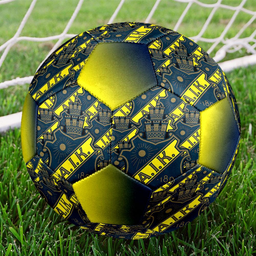 AIK Fotbollfootball clubIndoor Size 5 Soccer Ball Colorful Machine Stitched PVC Competition Ready Durable High-Bounce