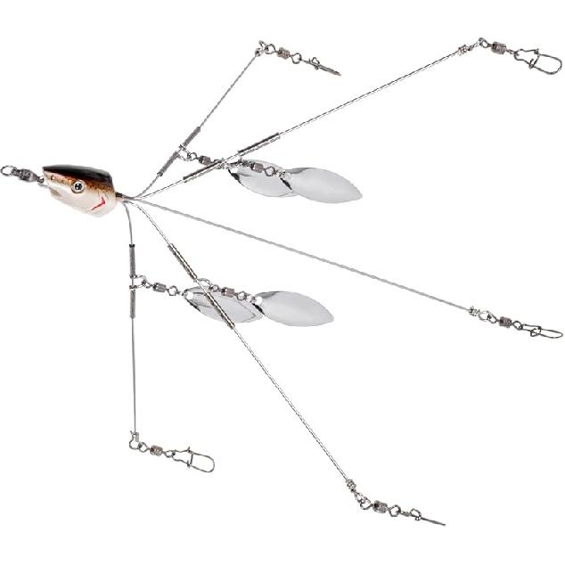 SF 4/8 Blades Alabama Rigs Umbrella Fishing Rigs Lure for Bass Fishing Bait Rigs 9.1inches/23cm