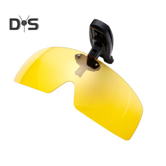 Polarized Clip Sunglasses for Men Women Frameless Flip Up One Piece Shield Lens UV Protection Glasses for Fishing Cycling Driving Running Climbing