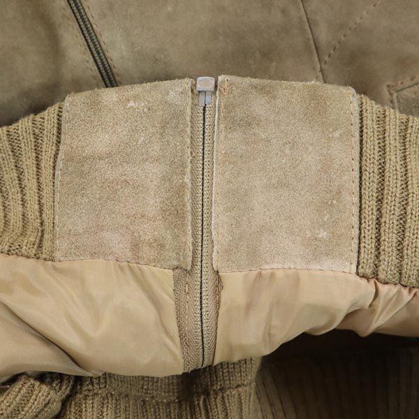 STYLE WISE 80s vintage Suede knit Jacket S tea Men's Used