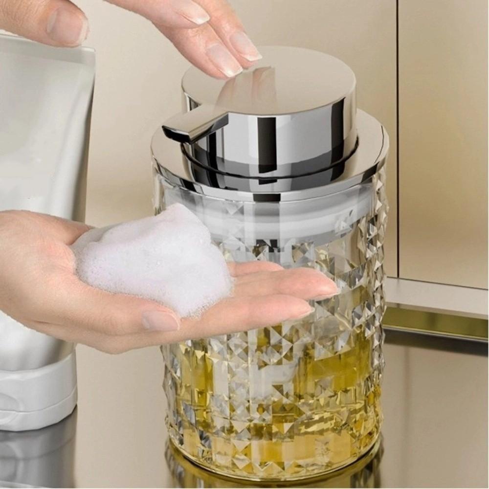 Refillable Soap Pump Jar Plastic Foaming Hand Soap Dispenser Practical Lotion Bottle