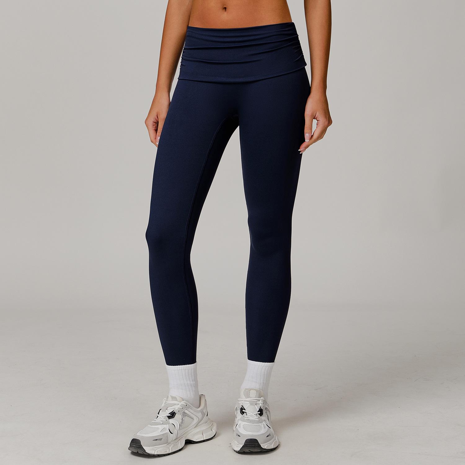 

Folding High Waisted Yoga Pants For Women, With A Cloud Like Feel And A Cinching And Hip Lifting Effect. Sports Pants For Casual And Versatile XL
