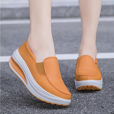 2023 nuove scarpe da mamma scarpe a dondolo con suola in EVA scarpe con tacco a zeppa con suola spessa scarpe in spugna scarpe casual da donna
