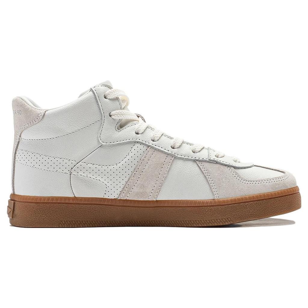 Li Ning Yun Chuan Hi Sklisikre Slitesterke Høytopp Fritidssko Damesneakers Skyhvit AGCT302-1