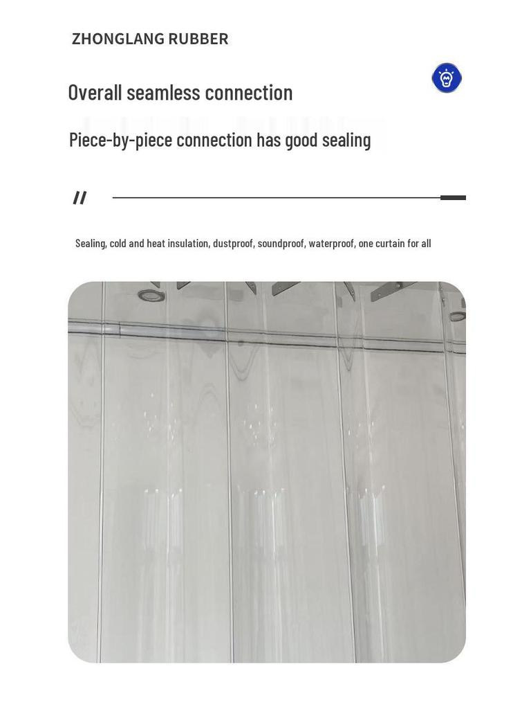 Cold-Proof PVC Door Curtain with Magnetic Closure for Winter