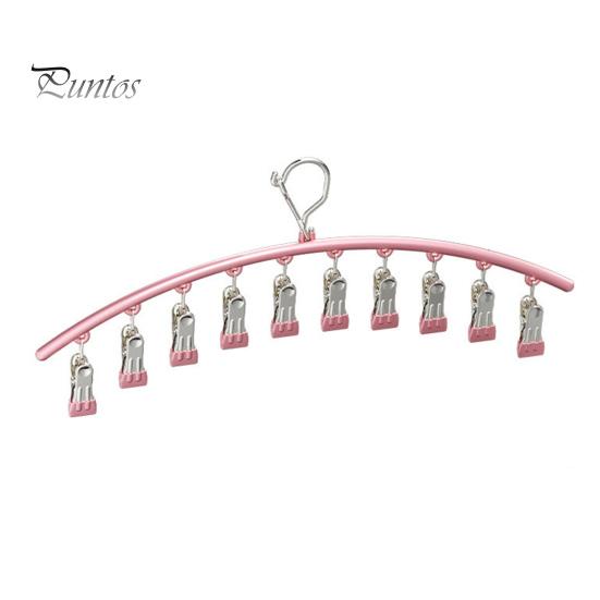 

Сушильная стойка из нержавеющей стали, вешалка для одежды с ветрозащитным крючком, прочная нескользящая вешалка для нижнего белья, вешалка для носков