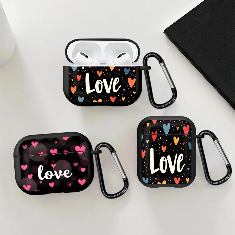 Case For Airpods Pro3 3 4 1 Pro2 Pro 2 Earphone Cases Cover Color Heart Love