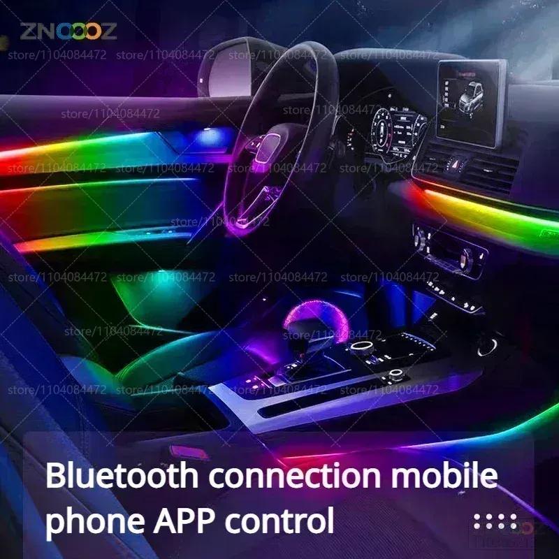 For Cadillac ATS 22in1 RGB Car Interior Acrylic Car Ambient Lights RGB Hidden Acrylic Strip Decoration Atmosphere Accessories