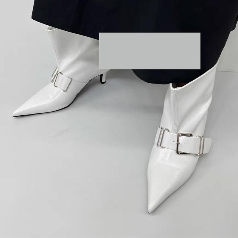 Fashion Ankle Boots for Women Pointed Toe Low Heels Designer Shoes Fashion Dress Pumps Winter 2025 Luxuey Elegant Mujer Chelsea Botas