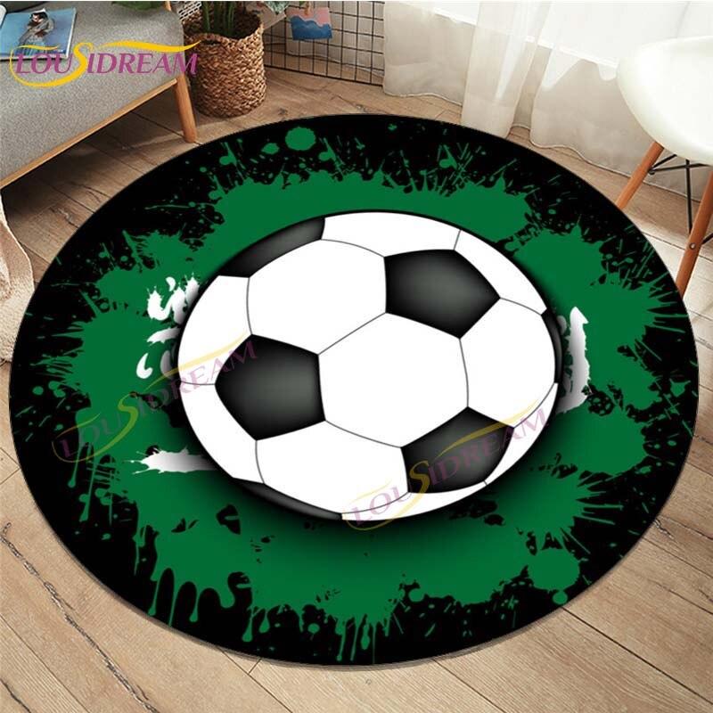 

3D баскетбольные круглые ковры, спортивный футбольный коврик, круглый коврик для спальни, дивана, гостиной, детей, подростков, взрослых, декор комнаты