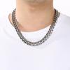 Hip Hop Miami Cubaanse Ketting Halsketting voor Mannen Vrouwen Choker Glanzend Goudkleurig Roestvrij Staal Sieraden 15MM Dik Accessoire