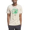 Adidas T Shirts Men's Beige Crew Neck Moderate Straight Fit IL5407