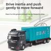 Scale 1:64 Zinc Zinc Alloy Trailer Model Movable Joint Model Vehicles Mini Container Truck  Hands-on Ability