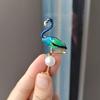Elegant Flamingo Crystal Brooch: Cute Animal Pin for Coats or Jackets