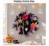 Halloween Skull Wreath: Hong Kong Love Door Ornament & Porch Decoration