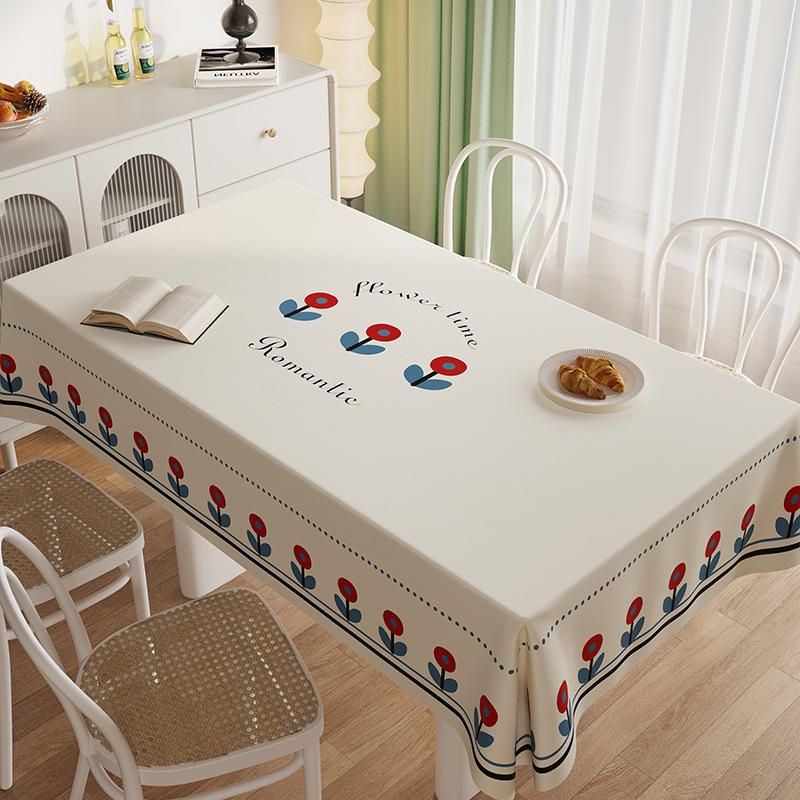 Прямоугольная скатерть для обеденного стола Водонепроницаемая и маслоотталкивающая Скатерть для журнального столика Простая и универсальная Скатерть для обеденного стола Скатерть 90*140cm