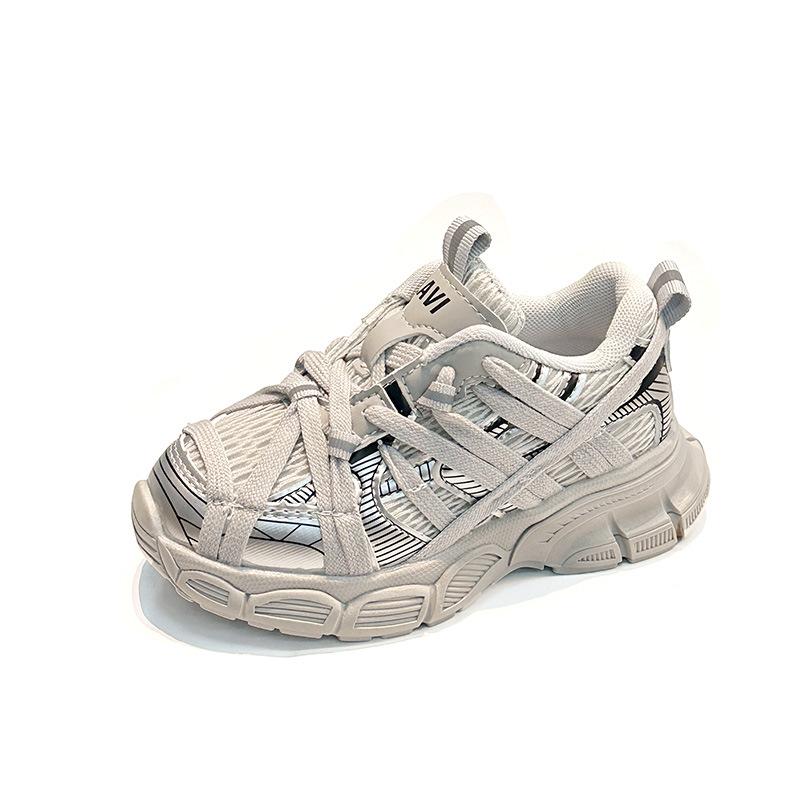 Children's Shoes Girls Sports Shoes Paris Dad Shoes 2025 New Spring and Autumn Boys Running Shoes Lightweight and Trendy