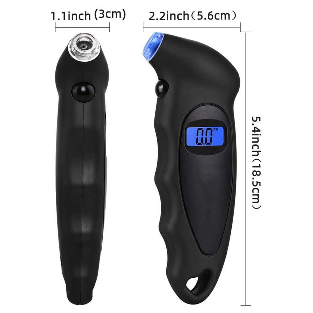 Digitales Reifendruckmessgerät, hochpräzises tragbares Reifenluftdruckmessgerät, 150 PSI, tragbarer Reifendruckprüfer