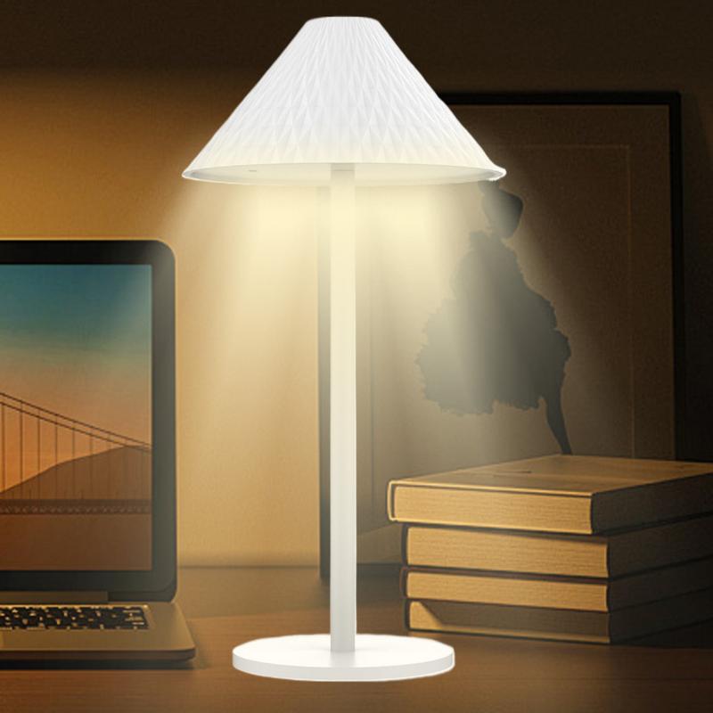 Cordless Rechargeable Table Lamp LED Nightstand Lamp Touch Control Desktop Night Light For Bedroom Dimmable Bedside Lighting