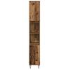 Bathroom Furniture Set with Shelf 3 pcs Reclaimed Wood Look Wood Based Material