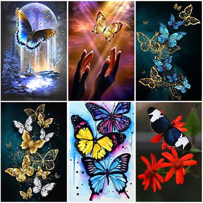 DIY Schmetterling 5D Diamant Malerei voller Runde Bohrer Strass Tier Diamant Stickerei Kreuzstich Wand Kunst Home Decor