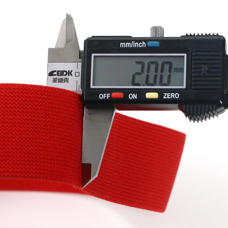 Color Twill Elastic Band Thickened Elastic Rubber Band Clothes Pants Wide Elastic Rope Flat Elastic Belt Belt Webbing