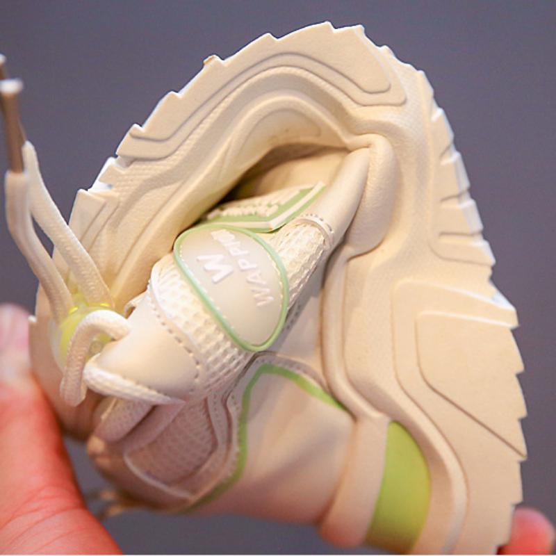 Весенние детские сетчатые износостойкие кроссовки с мягкой подошвой дышащие туфли-лодочки — фото 8