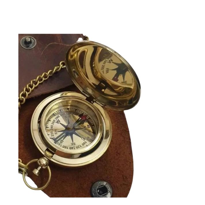 

Антикварний старовинний латунний кишеньковий компас Латунний морський компас Морський компас у подарунок
