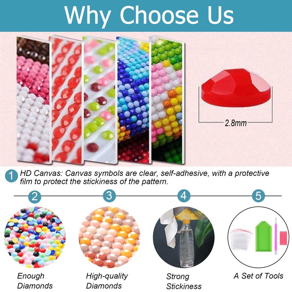 Reofrey Diamond Painting Diamond Art Cross Stitch Planet Handmade Kit Full Paste Bead DIY Craft Kit Home Restaurant Rhinestone Home Wall Hanging