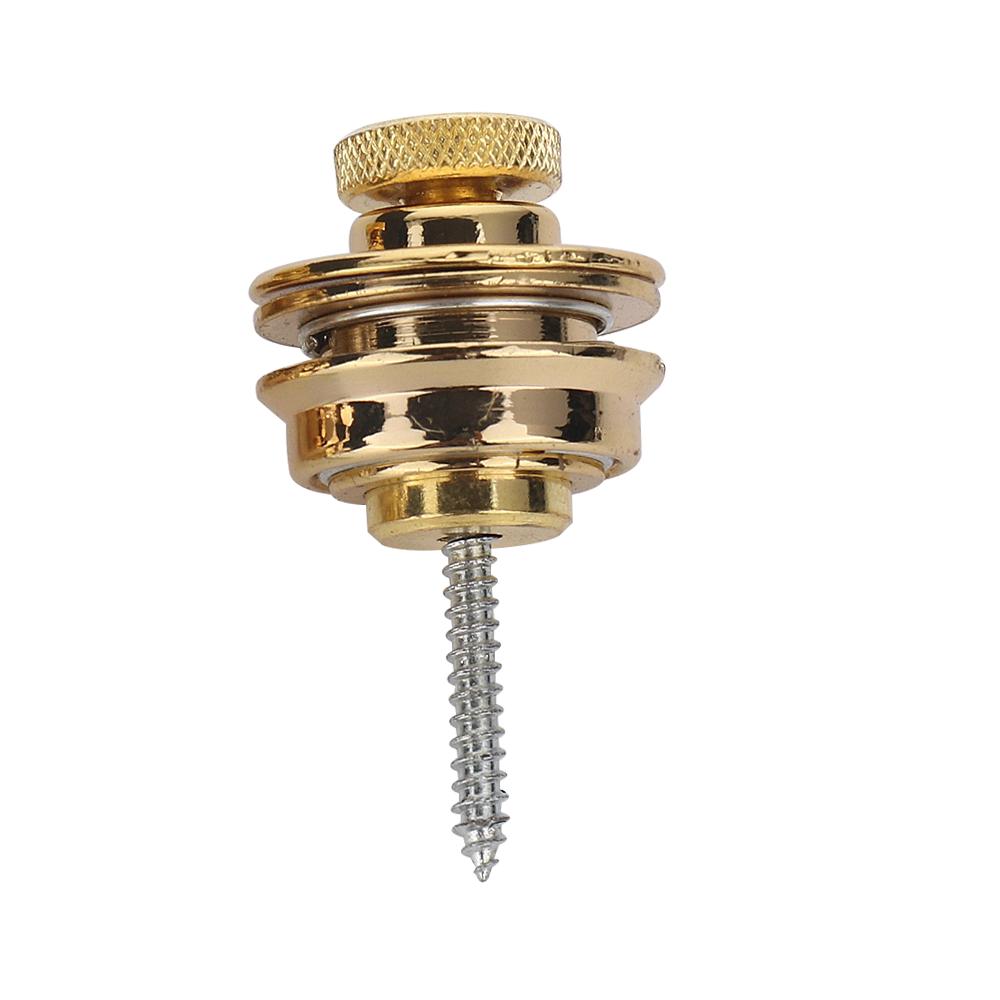 

1Pcs Guitar Strap Locks Bass Strap Lock Buttons Metal Flat Round Head for Electric Guitar Accessories