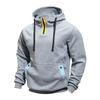 Men's Casual Loose Fit Color Block Hoodie for Fall and Winter Everyday Wear