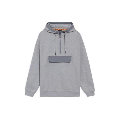 Li Ning Wade Series Ležérní volná mikina přes hlavu Jednobarevná s nápisem Unisex mikiny Šedá AWDS195-3