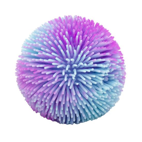 Stress Relief Fuzz Ball Toy TPR Fuzzy Ball Squeeze Fidget 7cm фиолетовый