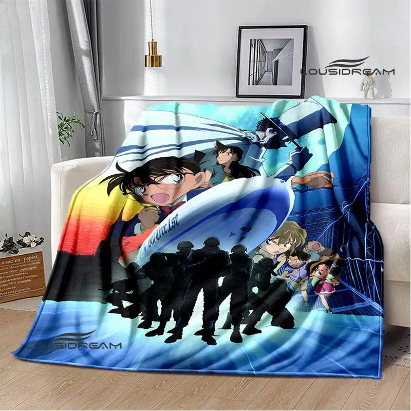 Detective Conan Cartoon Printed Blankets Picnic Blanket Warm Flannel Blankets Home Bed Linings Blankets for Beds Birthday Gift