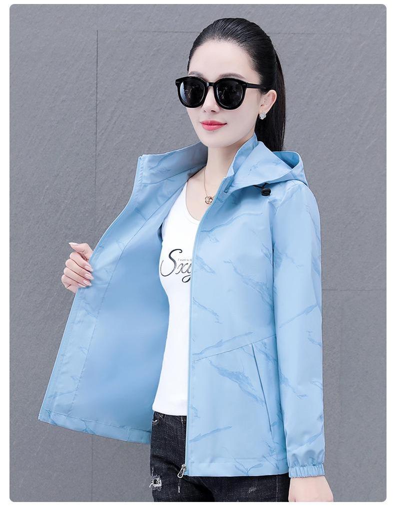 Women's 2024 Hooded Jacket: Spring & Autumn Baseball Style for Middle-Aged Mothers