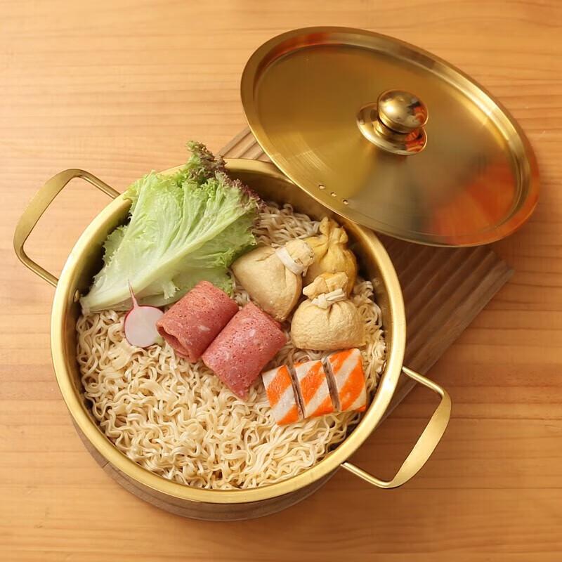 YiBo 22cm Edelstahl Koreanischer Ramen Topf