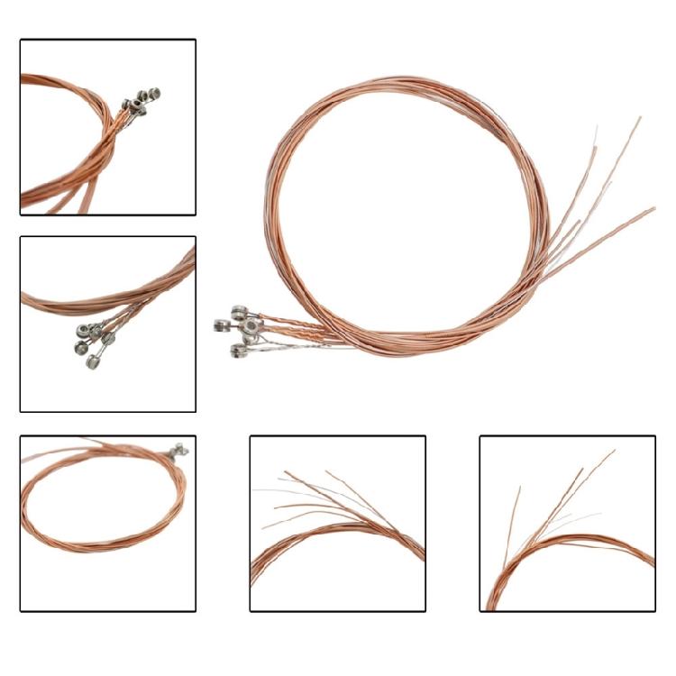 Lot de 6 Parties d'Entraînement pour Guitare Acoustique Professionnelles 6 Cordes Cordes de Guitare Folk