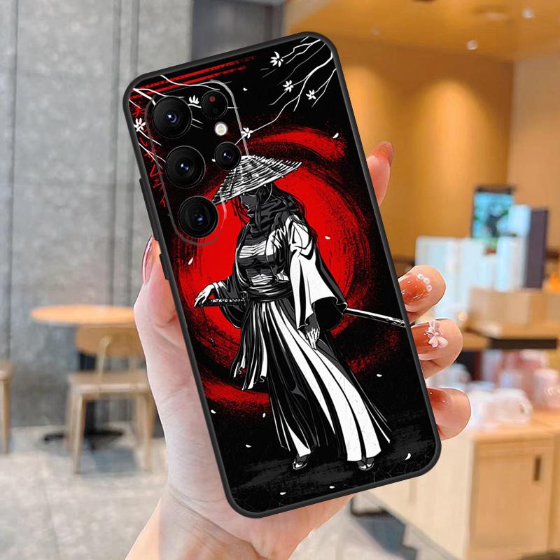 Anime Japanese Samurai Phone Case For Samsung Galaxy S25 S24 S23 S22 S20 S21 Ultra S9 S10 Plus S25 FE Back Cover
