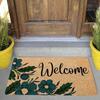 1Pc Plant Print Welcome Mat Non Slip Area Rugs On Both Sides Easy To Clean Floor Rug Indoor Outdoor Home Decorations Carpet