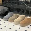 2027 New Design Winter Snow Boots Women Fur Warm Ultra Mini Platform Ankle Boots Genuine Leather High Heel Slippers Wool Shoes