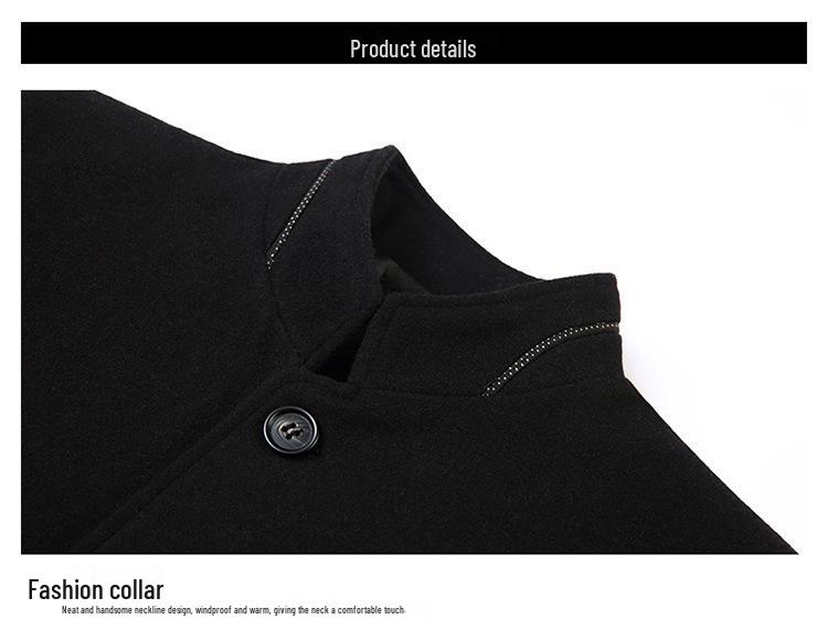 Men's Autumn/Winter Wool Coat 2025: Business Casual Jacket for All Ages