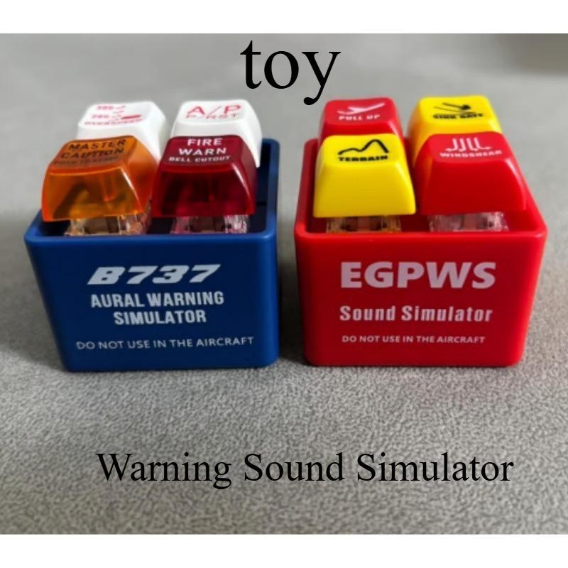1PC Warning Sound Emulator Pilot and Crew Alarm Keychain Small Pendant